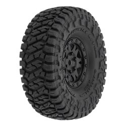 Toyo Open Country R/T Trail 1.0" Tires Mounted on Mini Impulse Black Internal Bead-Loc 7mm Hex Wheels (4) for SCX24 Front or Rea