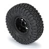 Toyo Open Country R/T Trail 1.0" Tires Mounted on Mini Impulse Black Internal Bead-Loc 7mm Hex Wheels (4) for SCX24 Front or Rea