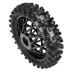 Dunlop Geomax MX33 V2 Bead CR4 Rear Tire MTD Bullyspoke Black: Promoto-MX