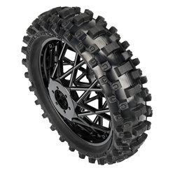 Dunlop Geomax MX33 V2 Bead CR4 Rear Tire MTD Bullyspoke Black: Promoto-MX
