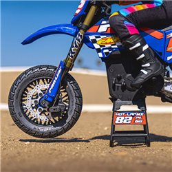 Hot Lap S3 Motorcycle Front Tire Mounted on Black Supermoto Wheel for Promoto-MX Front