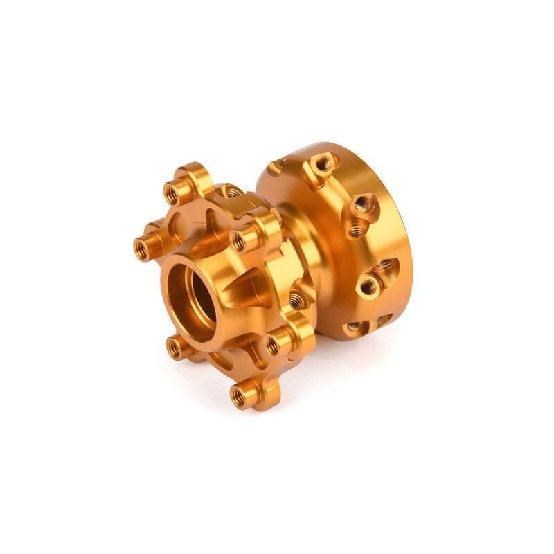 Pro-Spec Aluminum Front Hub, Gold: Promoto-MX