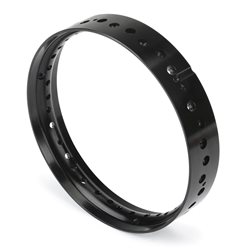 Pro-Spec Aluminum Front Rim, Black: Promoto-MX