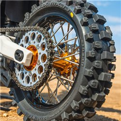 Pro-Spec Aluminum Rear Hub, Gold: Promoto-MX