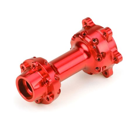 Pro-Spec Aluminum Rear Hub, Red: Promoto-MX