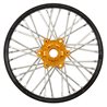 1/4 Pro-Spec Aluminum V2 Bead Front Wheel, Assembled, Black/Gold: Promoto-MX