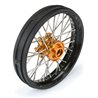 1/4 Pro-Spec Aluminum V2 Bead Front Wheel, Assembled, Black/Gold: Promoto-MX