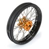 1/4 Pro-Spec Aluminum V2 Bead Front Wheel, Assembled, Black/Gold: Promoto-MX