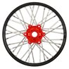 1/4 Pro-Spec Aluminum V2 Bead Front Wheel, Assembled, Black/Red: Promoto-MX