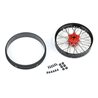 1/4 Pro-Spec Aluminum V2 Bead Front Wheel, Assembled, Black/Red: Promoto-MX