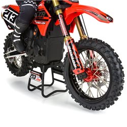 1/4 Pro-Spec Aluminum V2 Bead Front Wheel, Assembled, Black/Red: Promoto-MX