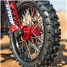 1/4 Pro-Spec Aluminum V2 Bead Front Wheel, Assembled, Black/Red: Promoto-MX