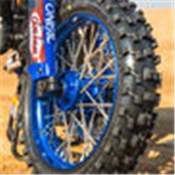 1/4 Pro-Spec Aluminum V2 Bead Front Wheel, Assembled, Blue: Promoto-MX