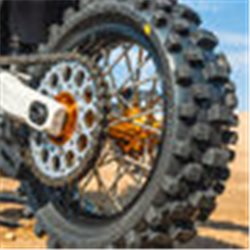 1/4 Pro-Spec Aluminum V2 Bead Rear Wheel, Assembled, Black/Gold: Promoto-MX