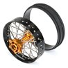 1/4 Pro-Spec Aluminum V2 Bead Rear Wheel, Assembled, Black/Gold: Promoto-MX