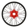 1/4 Pro-Spec Aluminum V2 Bead Rear Wheel, Assembled, Black/Red: Promoto-MX