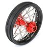 1/4 Pro-Spec Aluminum V2 Bead Rear Wheel, Assembled, Black/Red: Promoto-MX