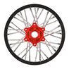 1/4 Pro-Spec Aluminum V2 Bead Rear Wheel, Assembled, Black/Red: Promoto-MX