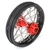 1/4 Pro-Spec Aluminum V2 Bead Rear Wheel, Assembled, Black/Red: Promoto-MX