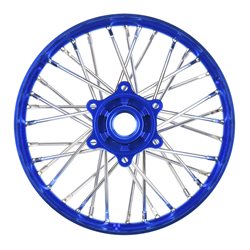 1/4 Pro-Spec Aluminum V2 Bead Rear Wheel, Assembled, Blue: Promoto-MX