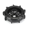 Roost MX Sand/Snow Paddle Motorcycle Tire Mounted on Black Wheel for Promoto-MX Rear