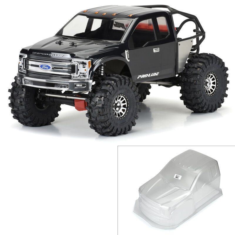 2017 Ford F-250 Super Duty Cab-Only Clear Body for SCX6