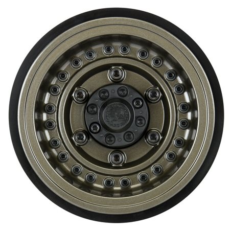 Black Rhino Armory Gunmetal 2.9" Aluminum Dual Offset (+5/+10) Wheels for Axial SCX6