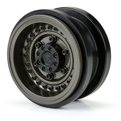 Black Rhino Armory Gunmetal 2.9" Aluminum Dual Offset (+5/+10) Wheels for Axial SCX6