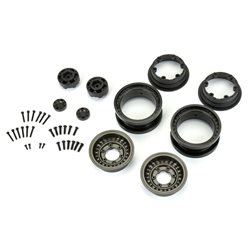 Black Rhino Armory Gunmetal 2.9" Aluminum Dual Offset (+5/+10) Wheels for Axial SCX6