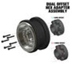 Black Rhino Armory Gunmetal 2.9" Aluminum Dual Offset (+5/+10) Wheels for Axial SCX6