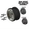 Black Rhino Armory Gunmetal 2.9" Aluminum Dual Offset (+5/+10) Wheels for Axial SCX6