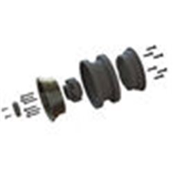 Black Rhino Armory Gunmetal 2.9" Aluminum Dual Offset (+5/+10) Wheels for Axial SCX6