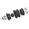 Black Rhino Armory Gunmetal 2.9" Aluminum Dual Offset (+5/+10) Wheels for Axial SCX6