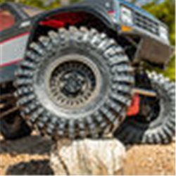 Black Rhino Armory Gunmetal 2.9" Aluminum Dual Offset (+5/+10) Wheels for Axial SCX6