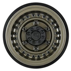 Black Rhino Armory Gunmetal 2.9" Aluminum Dual Offset (+5/+10) Wheels for Axial SCX6