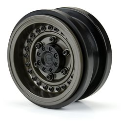 Black Rhino Armory Gunmetal 2.9" Aluminum Dual Offset (+5/+10) Wheels for Axial SCX6