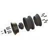 Black Rhino Armory Gunmetal 2.9" Aluminum Dual Offset (+5/+10) Wheels for Axial SCX6