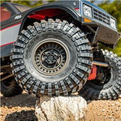 Black Rhino Armory Gunmetal 2.9" Aluminum Dual Offset (+5/+10) Wheels for Axial SCX6