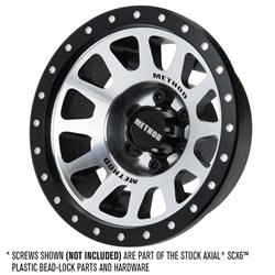Pro-Line Racing 1/6 Method 305 Alum F/R 2.9 +2 Offset SCX6 Wheel Faces (2) Silver