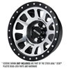 Pro-Line Racing 1/6 Method 305 Alum F/R 2.9 +2 Offset SCX6 Wheel Faces (2) Silver
