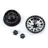 Pro-Line Racing 1/6 Method 305 Alum F/R 2.9 +2 Offset SCX6 Wheel Faces (2) Silver