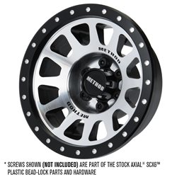 Pro-Line Racing 1/6 Method 305 Alum F/R 2.9 +2 Offset SCX6 Wheel Faces (2) Silver