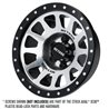 Pro-Line Racing 1/6 Method 305 Alum F/R 2.9 +2 Offset SCX6 Wheel Faces (2) Silver