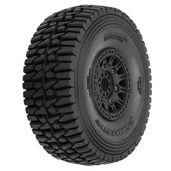 1/7 Mirage TT Fr/Rr MT Tires Mtd 17mm Blk Raid (2)