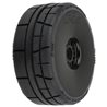 Menace HP BELTED Speed Run 1:8 Tires Mounted on Mach 10 Black 17mm Wheels (2) for Front or Rear