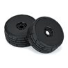 Menace HP BELTED Speed Run 1:8 Tires Mounted on Mach 10 Black 17mm Wheels (2) for Front or Rear