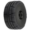 Menace HP BELTED Speed Run 1:8 Tires Mounted on Mach 10 Black 17mm Wheels (2) for Front or Rear