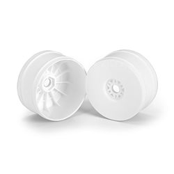 1/8 Velocity V2 Buggy Wheel, Fr & R, White(4)
