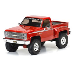 1982 Chevy K-10 Clear Body Set w/Scale Molded Accs