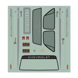 1982 Chevy K-10 Clear Body Set w/Scale Molded Accs